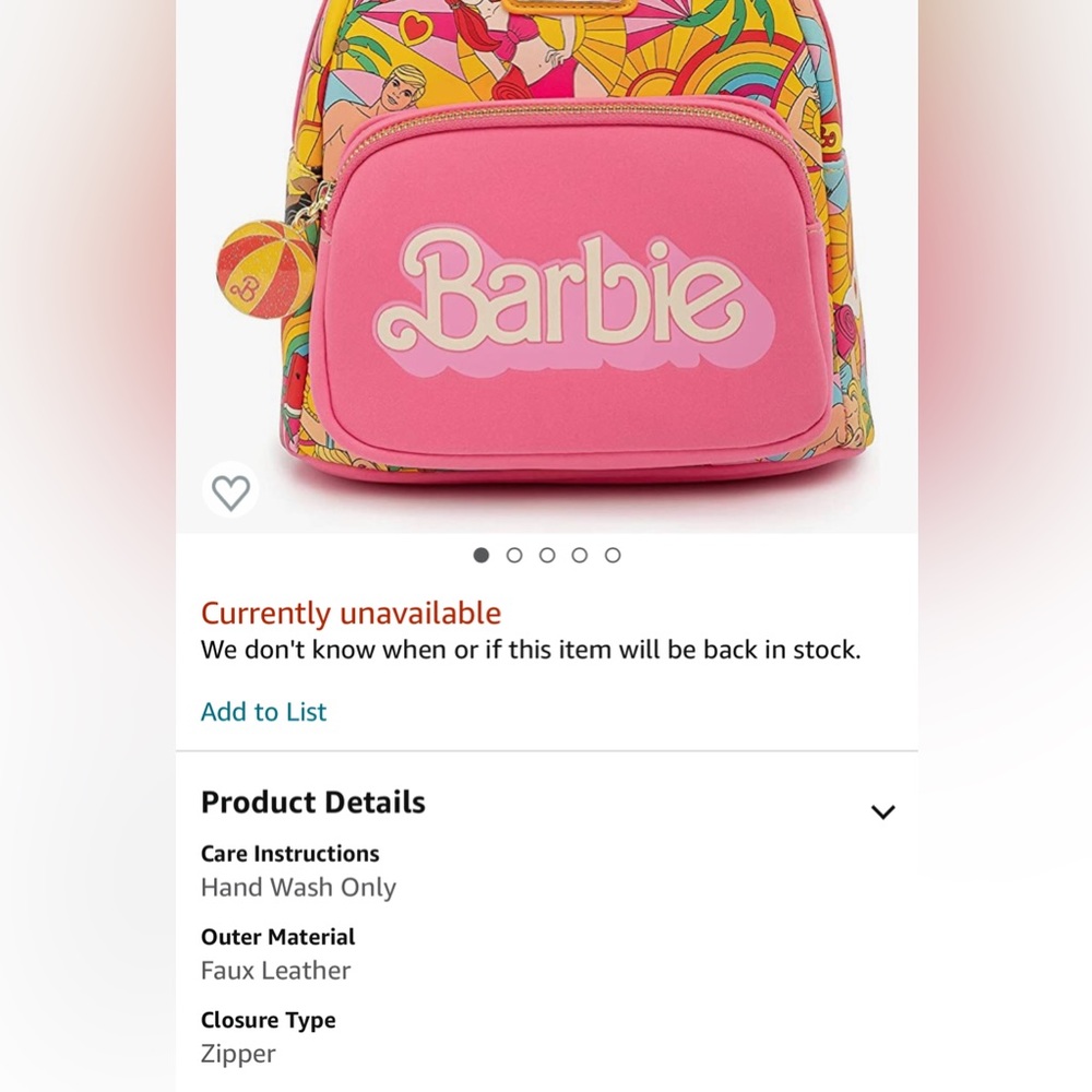 💖RARE NWT 2 Piece BARBIE Fun in the Sun Mini Backpack 🎒 & Wallet SET💖 - Picture 2 of 12